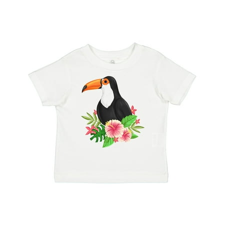

Inktastic Toucan with Hawaiian Flowers Gift Toddler Boy or Toddler Girl T-Shirt