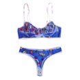thumbnail image 1 of Soutien-gorge String sous-Vêtements Broderie Fleur, 1 of 7