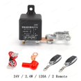 thumbnail image 1 of Car Wireless Remotes Control Switch Relay Car Battery Disconnect Cut Off Isolator Switch 12v/24v 120a/200a, 1 of 1