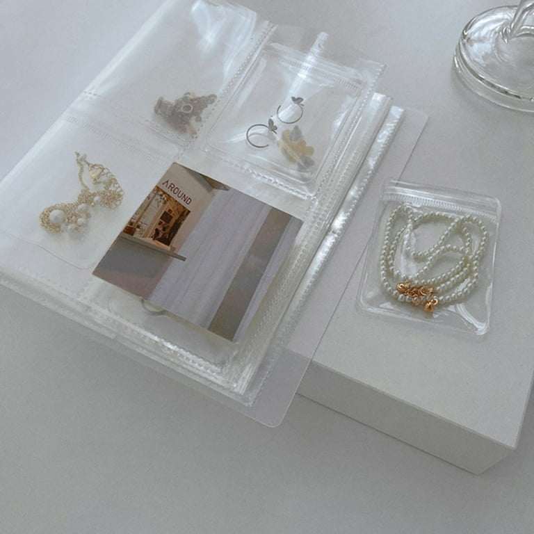 6 Earring Pendant Clear Crystal Boxes Displays