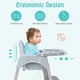 thumbnail image 4 of Trona BABY JOY 4 en 1 convertible con patas ajustables gris, 4 of 9