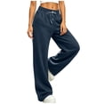 thumbnail image 7 of POROPL Sweatpants for Women,High Waisted Wide Leg Pants Loose Fit Drawstring Casual Lounge Athletic Pants, 7 of 7