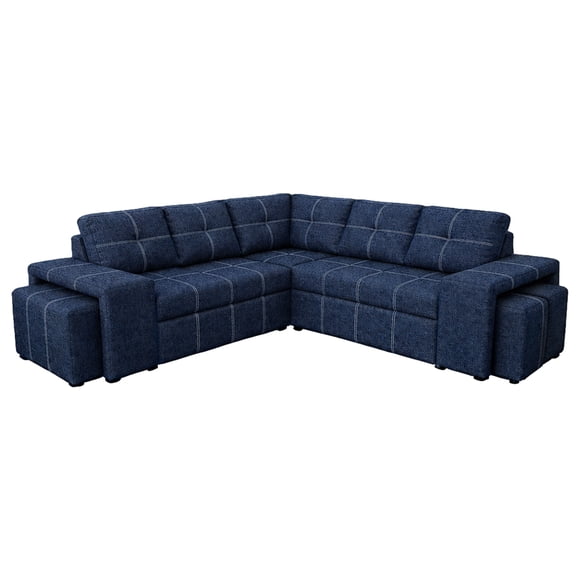 Sala Kessa Muebles Siena Modular 3 2 Azul Marino