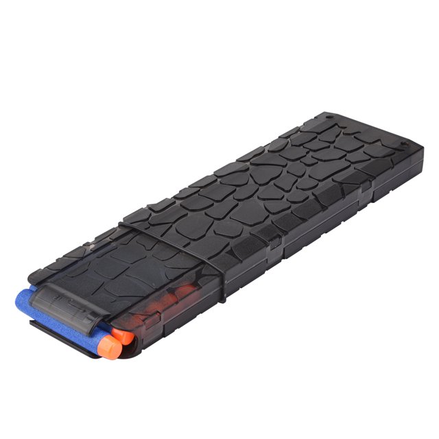 Soporte de Clip para cargador de balas suaves, accesorio de repuesto para cartucho de pistola de juguete, 20 dardos, color negro