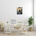 thumbnail image 2 of Stupell Industries King Lion Safari Animal Prowl Abstract Paint Movement Modern Painting White framed Art Print Wall Art, 16 x 20, Design by Design Fabrikken, 2 of 7