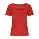 thumbnail image 4 of Camisas de otoño,Blusa de lentejuelas para mujer, manga corta, cuello en V, camisa informal de poliéster, corte holgado, para fiesta, sopatenor, 4 of 8