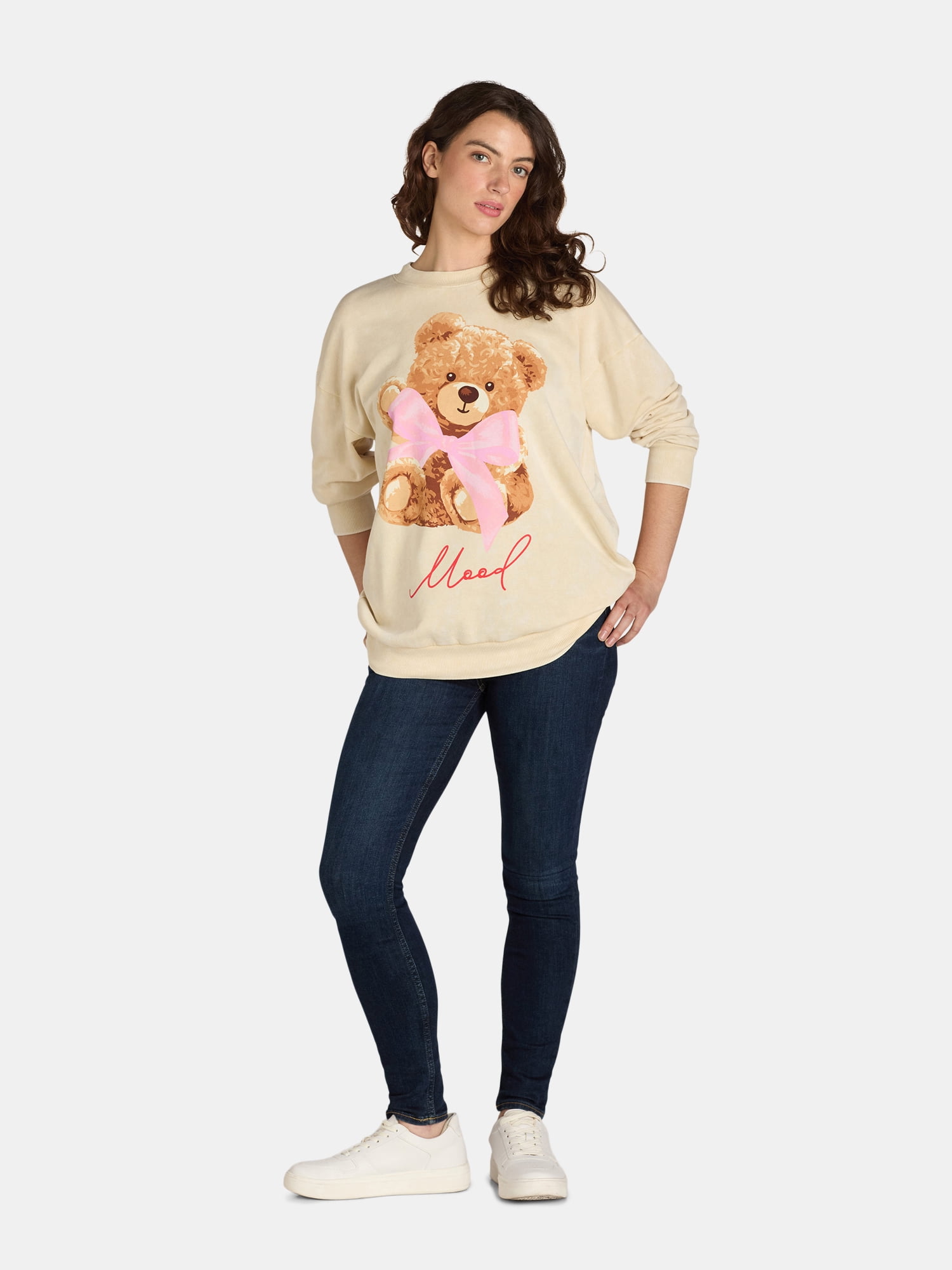 Self Esteem Women’s Mineral Washed Graphic Sweatshirt, Sizes S-XL