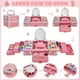 thumbnail image 4 of Kit de maquillaje Kuovei, 99 unidades, para niñas, con espejo, cintas para el pelo y uñas, 4 of 7