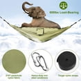 thumbnail image 4 of Portable Double Camping Hammock with Mosquito Net 600lbs Capacity 2 Person Nylon Hanging Bed Includes Straps Hooks Carry Bag for Outdoor Hiking, 4 of 7