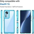 thumbnail image 6 of Case for Xiaomi Mi 12 Phone Case Slim Dropproof [Defend from Drop/Scratch/Slip/Fingerprint] Clear Acrylic Hard Back Soft TPU Bumper Hybrid Phone Cover for Xiaomi Mi 12-Crystal Blue, 6 of 16