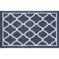 thumbnail image 3 of Bliss Rugs Geometric Indoor Outdoor Rug Low-Profile Floor Mat for Patio, Entrance, Front Door |Navy, 2' x 3', 3 of 8