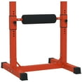 thumbnail image 3 of Soozier Bulgarian Split Squat Stand, 12-Level Leg Training Machine, Red, 3 of 10