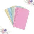 thumbnail image 3 of Yuanmiaoke 3 Sets Loose Leaf Refill Pages A6 Book Pages 6 Ring Hole Notebook Refill Paper Planner Journal Refillable Pages Sheets ( A6 Horizontal Pattern ), 3 of 10