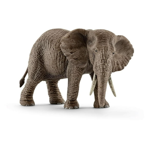 Schleich Wild Life 6” Female African Elephant Figurine with Tusks