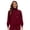 Burgundy, variant on Scrub Jackets for Women - Long-Sleeve Stand-Up Collar Zipper Uniform, Medical Scrub Jacket for Nurses and Doctors, 7 Colors