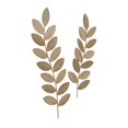 thumbnail image 5 of DecMode Brown Metal Leaf Wall Decor (2 Count), 5 of 7