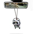 thumbnail image 3 of Car Rear View Mirror Pendant Swinging Car DJ Panda Hanging Ornament for Interior Rearview Mirror Charms Mirror Accessories Funny Gifts, 3 of 5