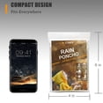 thumbnail image 4 of Ponchos de lluvia COOY desechables de emergencia, paquete de 10 unidades para adultos, 4 of 7