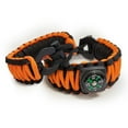 thumbnail image 2 of Sirius Survival 550 Paracord Survival Bracelet – Orange – Adjustable, 2 of 2