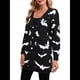 thumbnail image 2 of Cárdigan de Punto Holgado Informal de Larga con Botones para Mujer, con Diseño de Murciélago de Halloween. Negro XL, 2 of 10