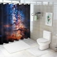 thumbnail image 7 of Shiartex Stars Galaxy Space Pretty Shower Curtain Bathroom Decor Polyester Fiber with Hooks 36x72, 7 of 7