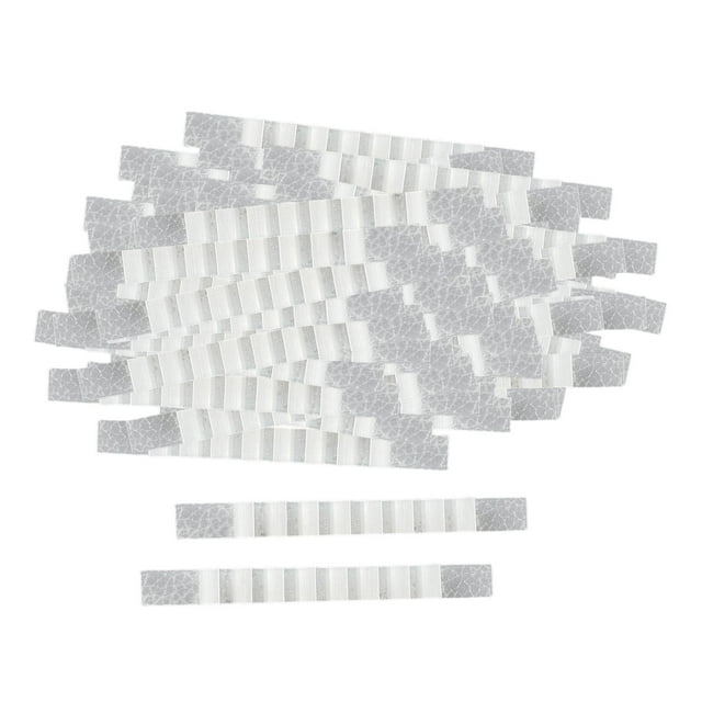 100x Agarraderas de silicona antideslizantes para perchas con aletas y tiras para correas de hombro Claro 6x70mm