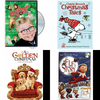 Christmas Holiday Movies DVD 4 Pack Assorted Bundle: A Christmas Story, Charlie Brown's Christmas, A Golden Christmas, An Elf's Story