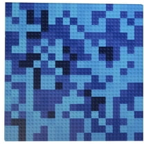 Slab Dream Lab 12"X12" Slab Lite Baseplate for All Major Building Bricks and Blocks (Dark Blue Mosaic, Single)