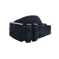 thumbnail image 1 of Ferrioni Cinturón Textil Trenzado Elástico Negro Hebilla Metal Stretch 34mm, 1 of 4