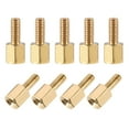 thumbnail image 2 of Uxcell Brass M2.5 6mm+4mm Male-Female Hex Standoff 20 Pack, 2 of 5