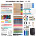 thumbnail image 3 of Set de materiales de arte COLOUR BLOCK con caballete de madera de 152 piezas para adultos, 3 of 9