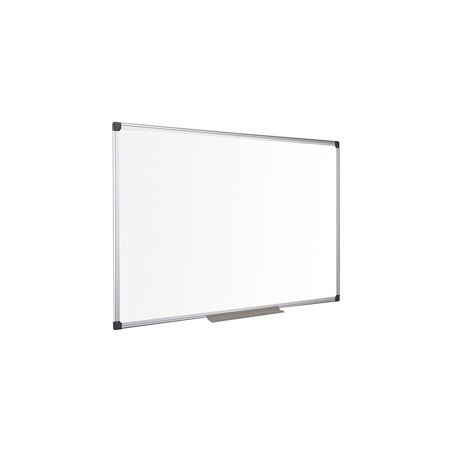Dry Erase Board, Steel, 23 39/64 in, 35 13/32 in, Aluminum Frame, White, Matte