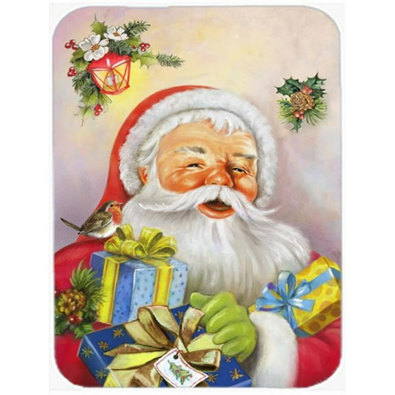 Christmas Santa Claus Presents Glass Large Cutting Board