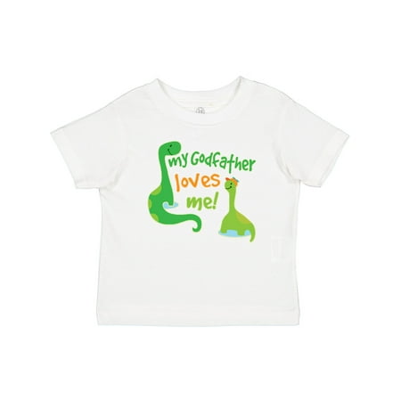 

Inktastic My Godfather Loves Me Godson Dinosaur Gift Baby Boy T-Shirt