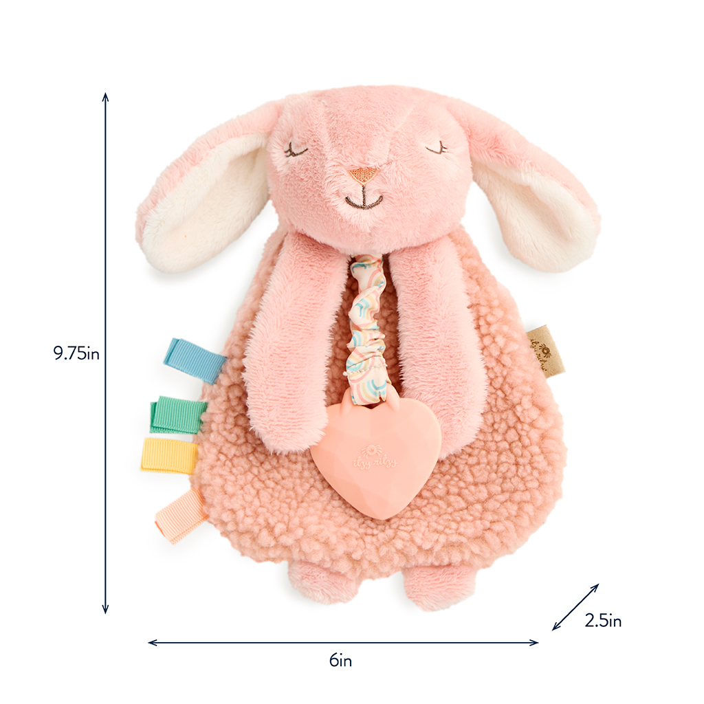 Itzy Ritzy Itzy Lovey Pink Bunny Plush photo 3
