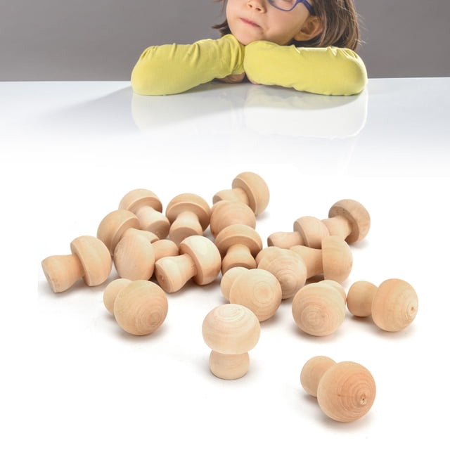 Ornamento de Hongos Pequeños, Adorno de Champiñones de Madera Significativo Con Madera de de Espíritu para la Mayoría de Las Personas para el Oficina en Casa