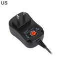 thumbnail image 1 of Flmtop 3V-12V Universal Adjustable Voltage AC/DC Power Supply Wall Charger Adapter, 1 of 10