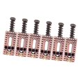 thumbnail image 1 of 6 Piezas Roller Tremolo Bridge Sillenes De Puente Para Para De Música Conjunto De Recolección CUTICAT Strat Tele Guitar Parts, 1 of 8