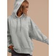 thumbnail image 3 of Womens Oversized Hoodies Casual Long Sleeve Drawstring Sweatshirts Pullover Fall Winter Outfits, 3 of 6