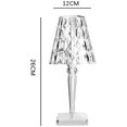 thumbnail image 2 of Crystal Table Lamp Touch Control, Creative Rose Led Night Light with Remote, FYBTO tic Columnar Diamond Crystal USB Night Lamp, Atmosphere Bedside Lamp Home Candlelight Dinner Decor, 2 of 5