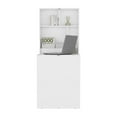 thumbnail image 4 of Kaplar 33" Wide x 23" Deep folding Table with Four Shelves, Floating Table, Retractable Table, Floating Desk, Ironing Table White, 4 of 8