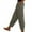 AA-Gray, variant on Women's High Split Snap Button Linen Pants Casual Post Surgery Lounge Yoga Pants Summer Lightweight Beach Pants with Pockets Black XL
