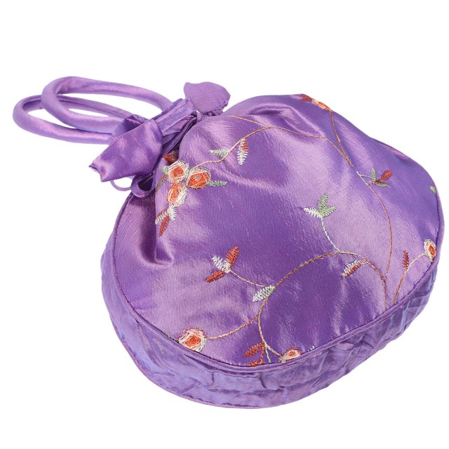 KAKOWELY Decorativo Violeta Con De Cordón Y Asa Para Transportar Objetos Personales