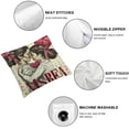 thumbnail image 6 of BANET  Mothers Day Throw Pillow Cushion Cover Pack of 2, Feliz Dia de las Madres Spanish Phrase on Vintage Dotted Backdrop, Zippered Double-Side Digital Print Decor, Magenta Beige 12x12in, 6 of 7
