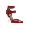 Jessica Simpson Cassiya Richest Red Heel Ankle Straps Pointed Toe Dress Pump (7, Richest Red)
