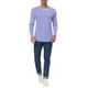thumbnail image 2 of Camiseta de hombre INSPIRE CHIC de rayas, cuello redondo, de manga larga, top pullover 46, raya azul, 2 of 7
