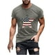 thumbnail image 2 of Tops para hombre, blusas y camisas de cuello redondo y manga corta para hombre, camiseta de cuello redondo y manga corta con estampado de la bandera del Día de la Independencia de Estados Unidos para, 2 of 5