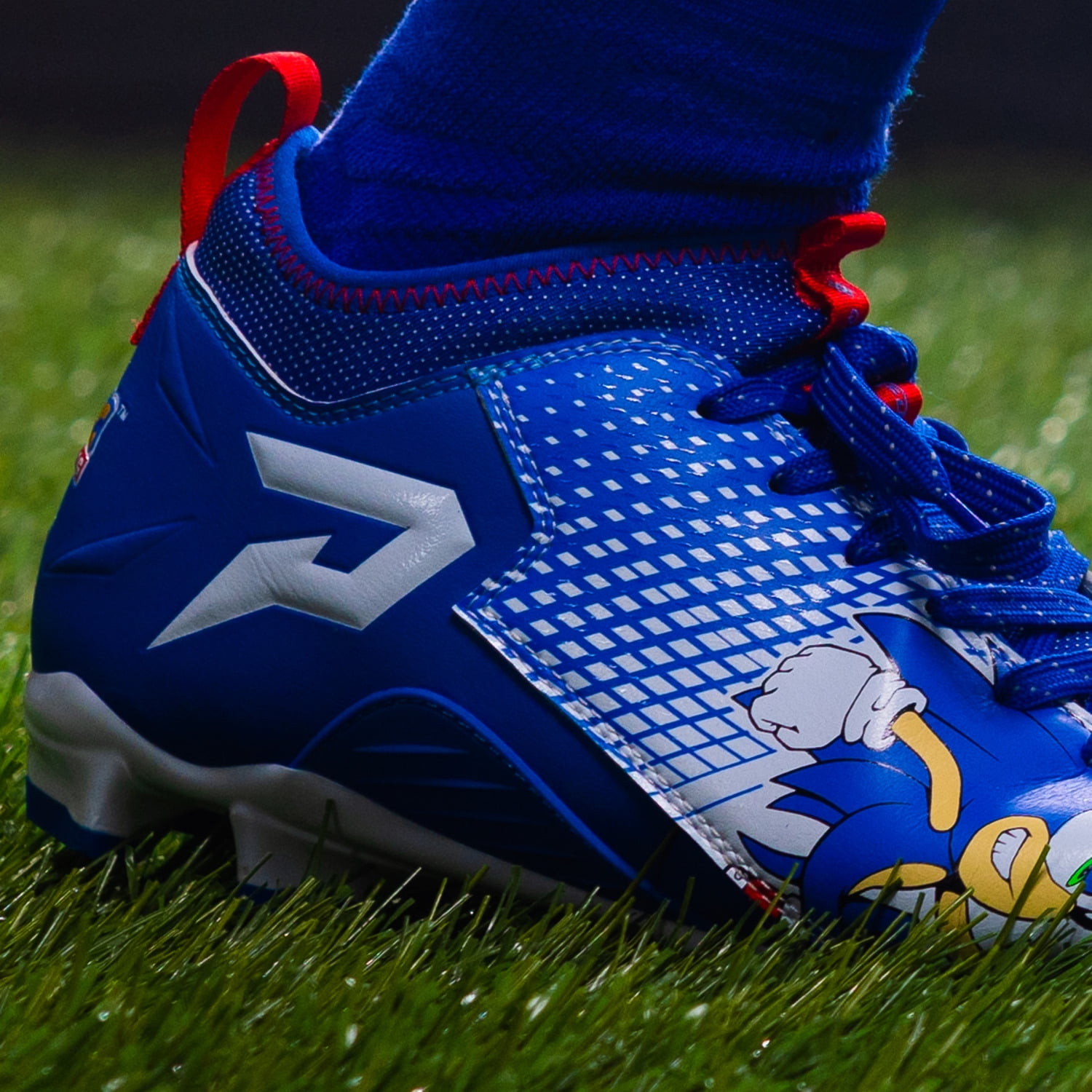 ?❤️ Phenom Elite Quantum Speed Shadow The Hedgehog Football Cleats ❤️? Sonic the Hedgehog All Purpose Cleats - Quantum Energy by  main image 4
