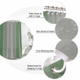 thumbnail image 6 of Green Grey Ombre Waterproof Fabric Shower Curtain,Modern Gradient Abstract Art Waterproof Fabric Shower Curtain for Bathroom Curtains Bathtubs Hotel Shower Curtains with 12 Hooks Extra Long 72x84, 6 of 8