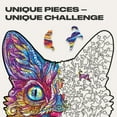 thumbnail image 3 of UNIDRAGON Original Wooden Jigsaw Puzzles - Impressive Cat, 200 pcs, Medium 11.4"x11.8", Beautiful Gift Package, Unique Shape Best Gift for Adults and Kids, 3 of 7